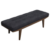 Orleans Furniture - Coaster - Wilson Fabric Upholstered Tufted Accent Bench Grey - 910213